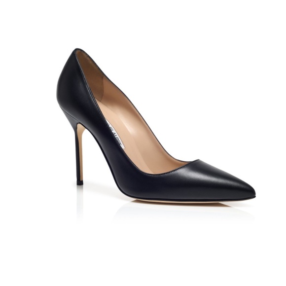 Black Manolo Blahnik Heels - Picture 1 of 5